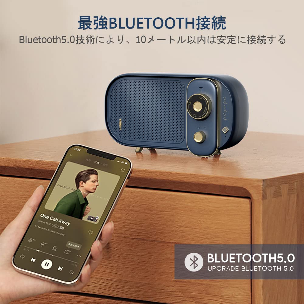 Amazon.co.jp: Bluetooth スピーカー ワイヤレススピーカー レトロ